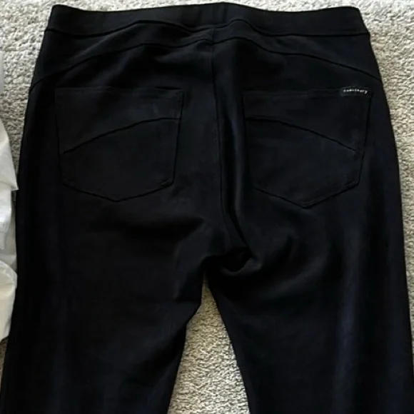 Anthropologie Sanctuary Grease Black Faux Suede Legging Pants - Picture 7 of 10